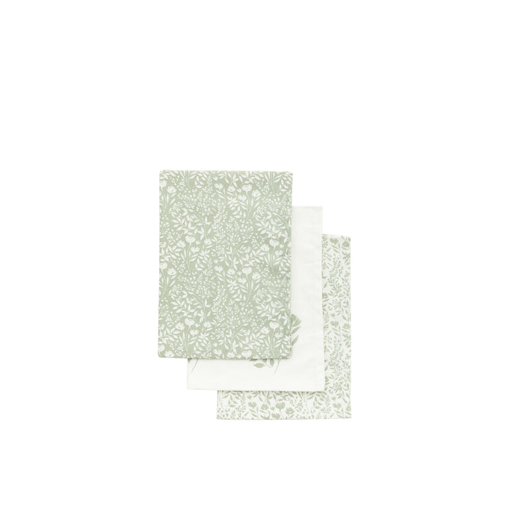 Sage Floral Tea Towel 3pk
