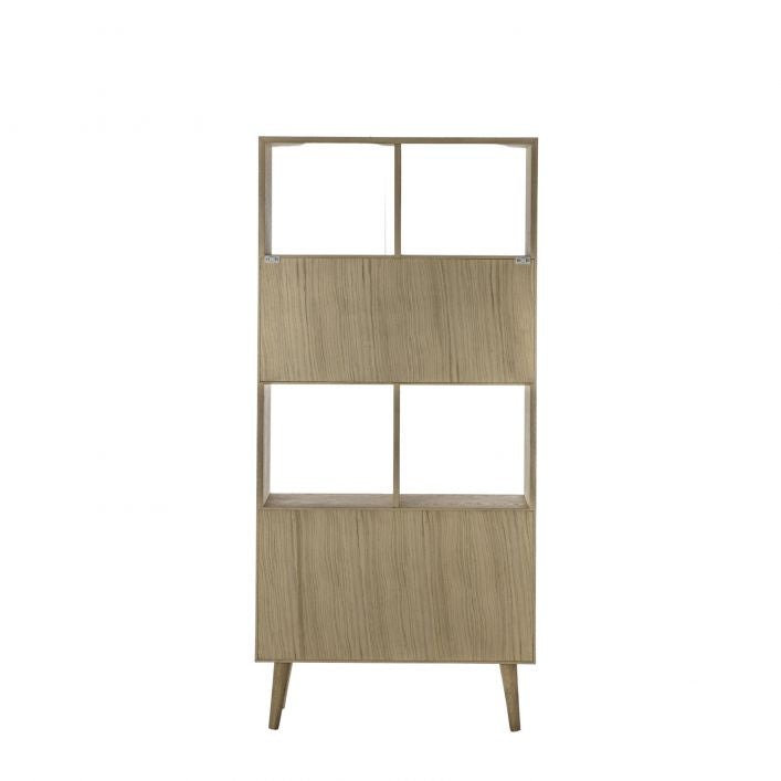 Malmö Oak 2 Door Open Display