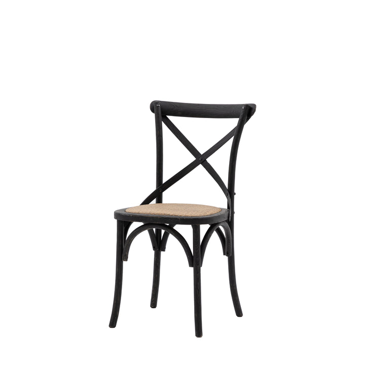 Ebony Cross Back Chair (2pk)