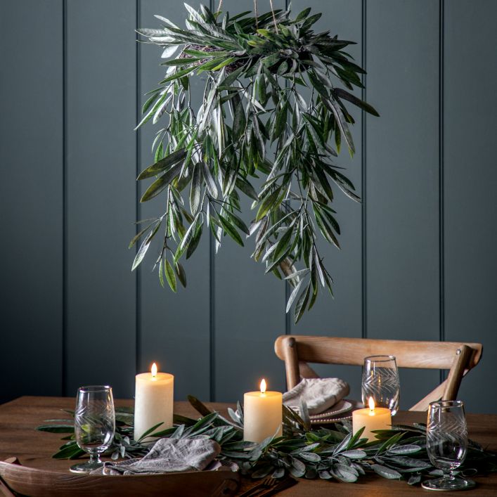 White Luxury LED Rustic Candle Set Of 3