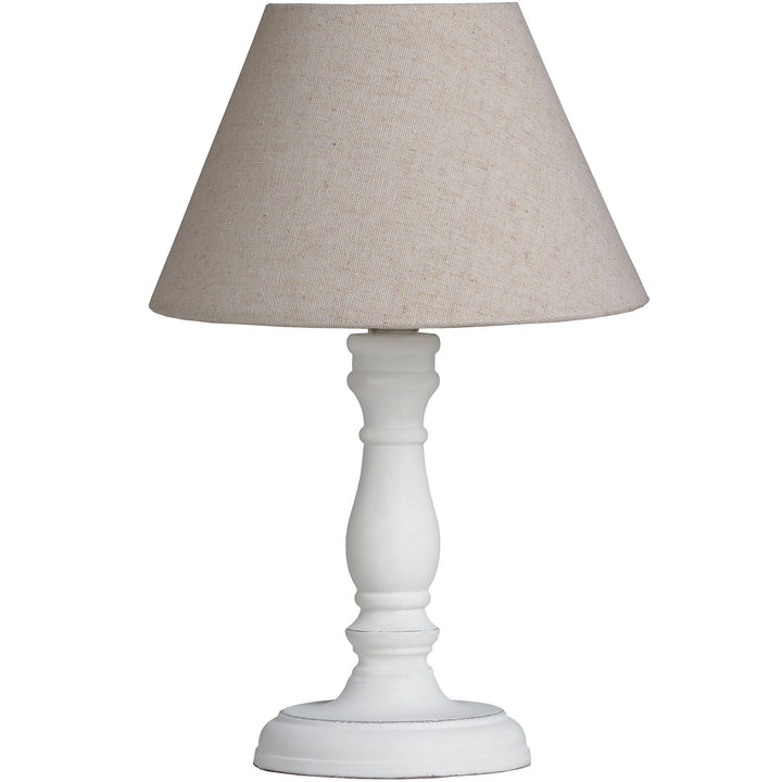 Oatmeal & White Table Lamp