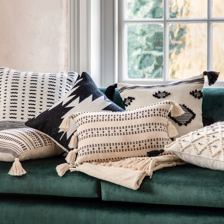 Woven Natural Fringed Throw