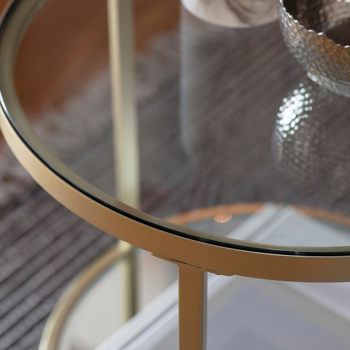 Hudson Side Table | Champagne