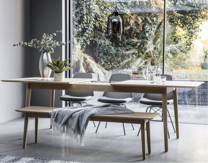 Malmö Oak Extendable Dining Table