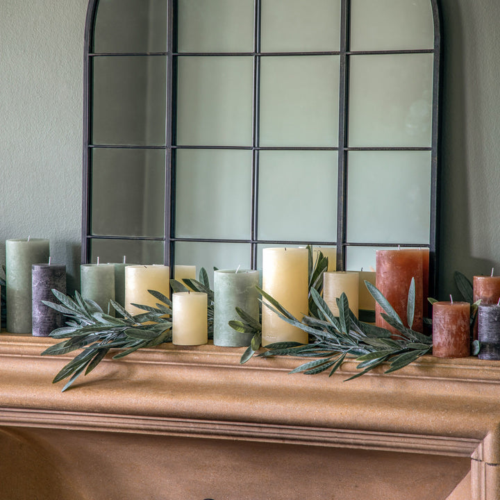 Pillar Candle Rustic 2 pack