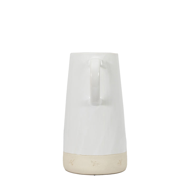 Stoneware Bee Jug White