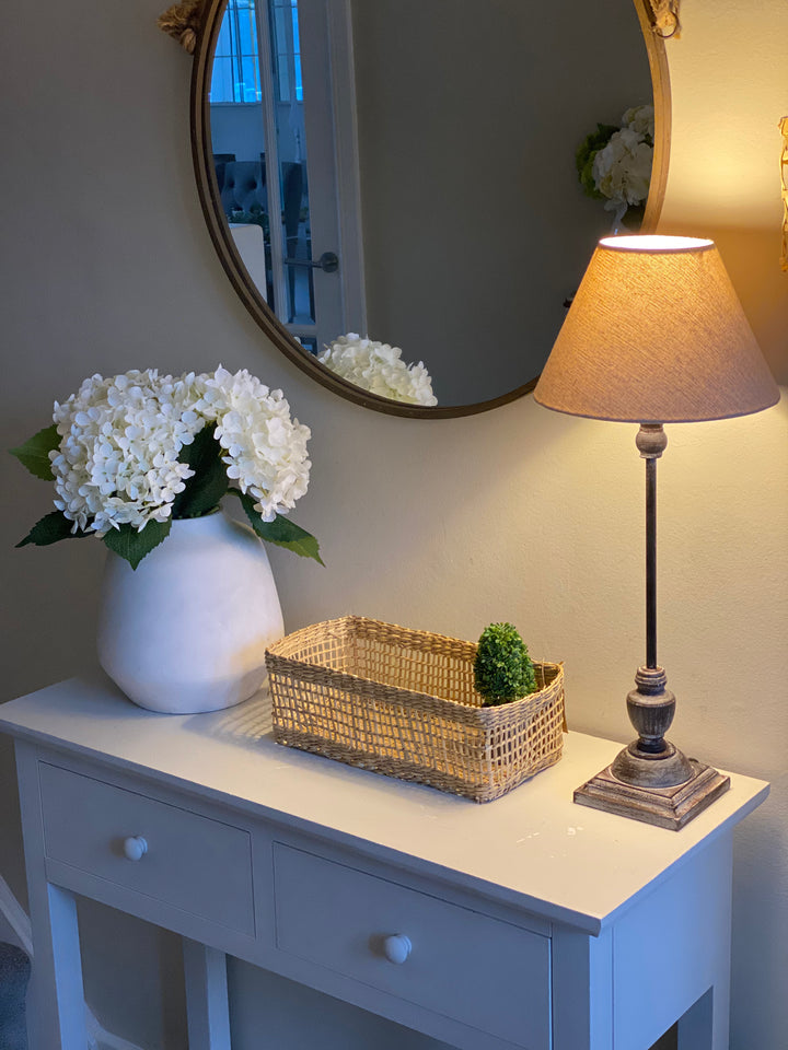dark grey stick table lamp