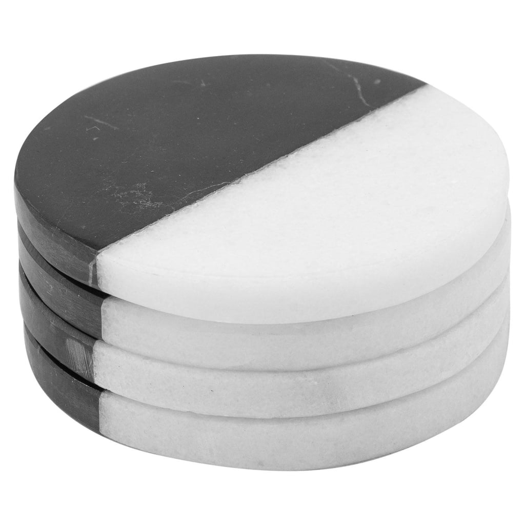 Set Of 4 Marble Coasters - Home Pieces