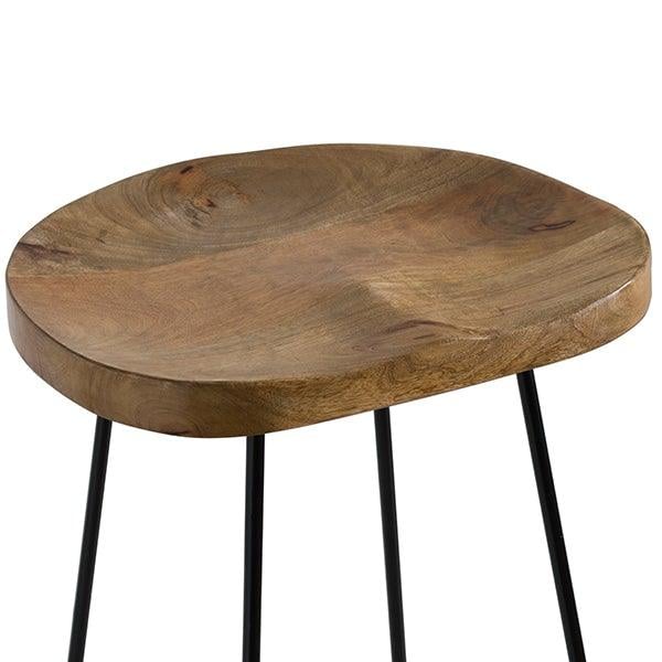 Franklin Hardwood Shaped Barstool - Home Pieces