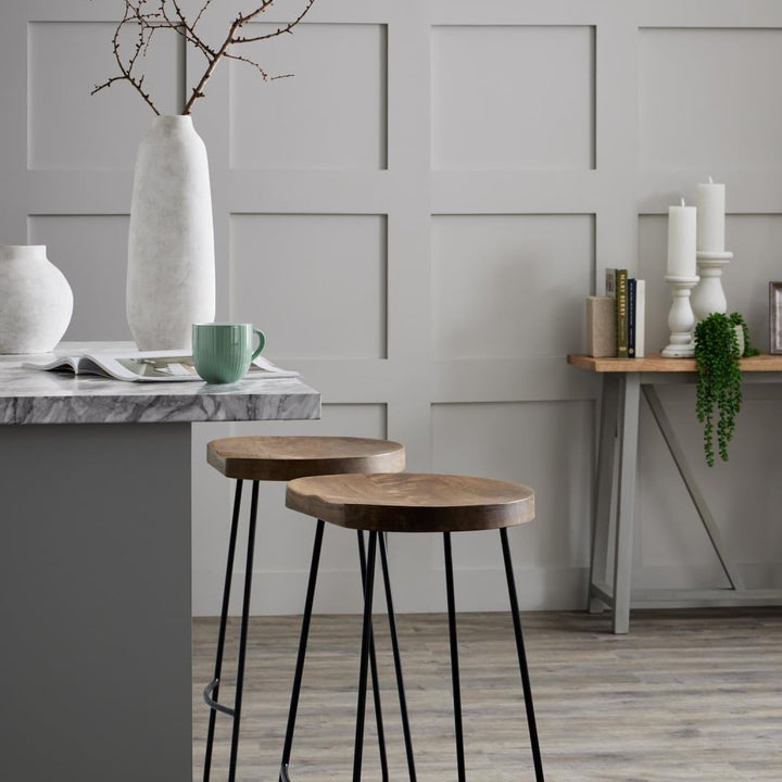Silas Hardwood Barstool - Furniture