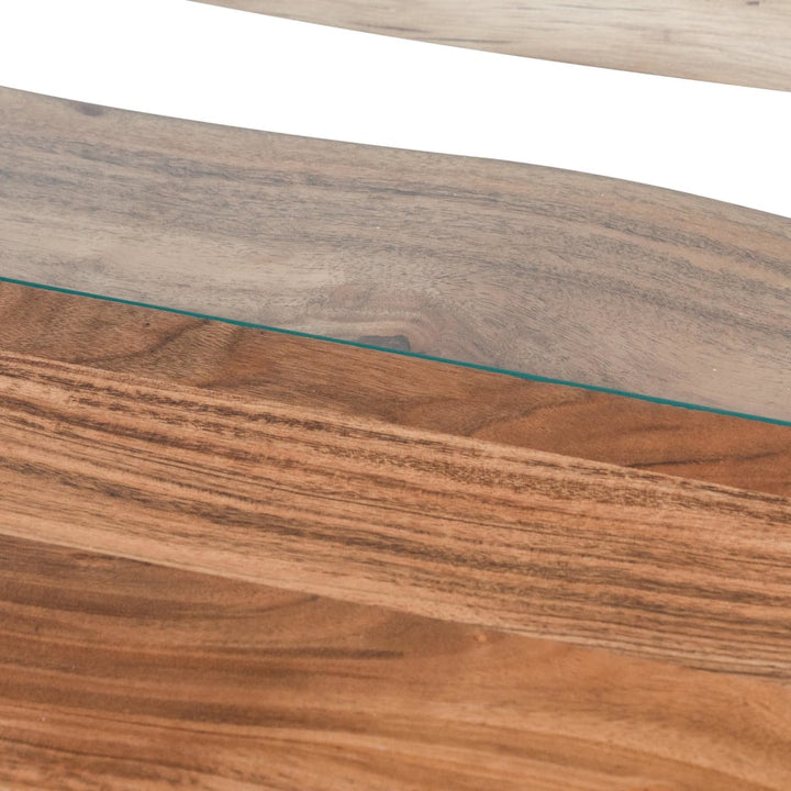 Silas Live Edge Natural Wood River Coffee Table - Coffee