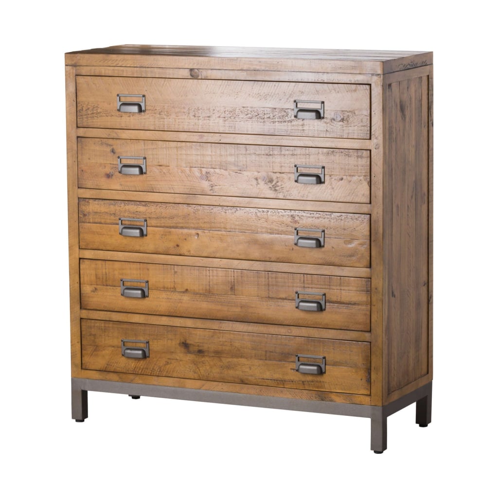 The Draftsman Collection Five Drawer Chest - Drawer & Shelf 