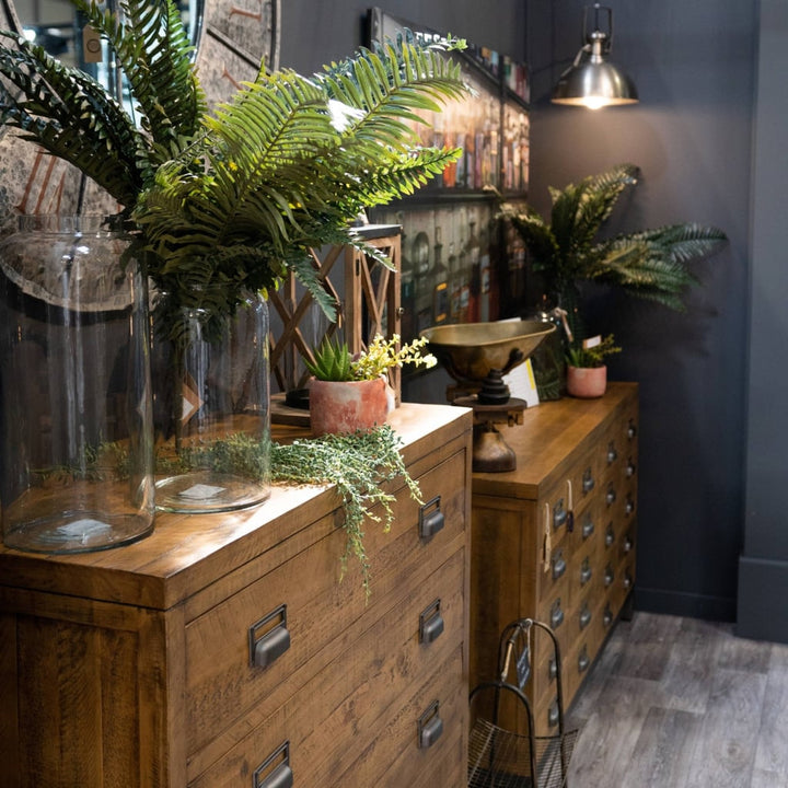 The Draftsman Collection Five Drawer Chest - Drawer & Shelf