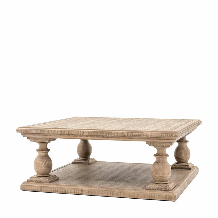 Saint Lucia Pine Square Coffee Table