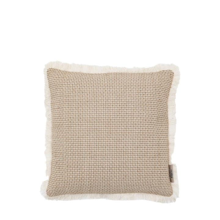 Saffron Neutral Woven Cushion