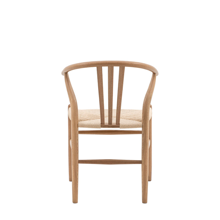 Whitney Wishbone Oak Chair 2pk