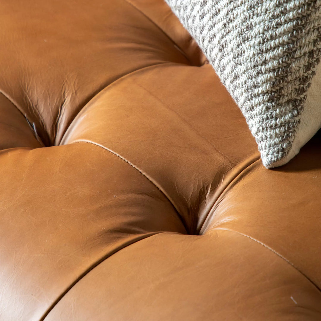 Ecclestone Brown Leather Sofa