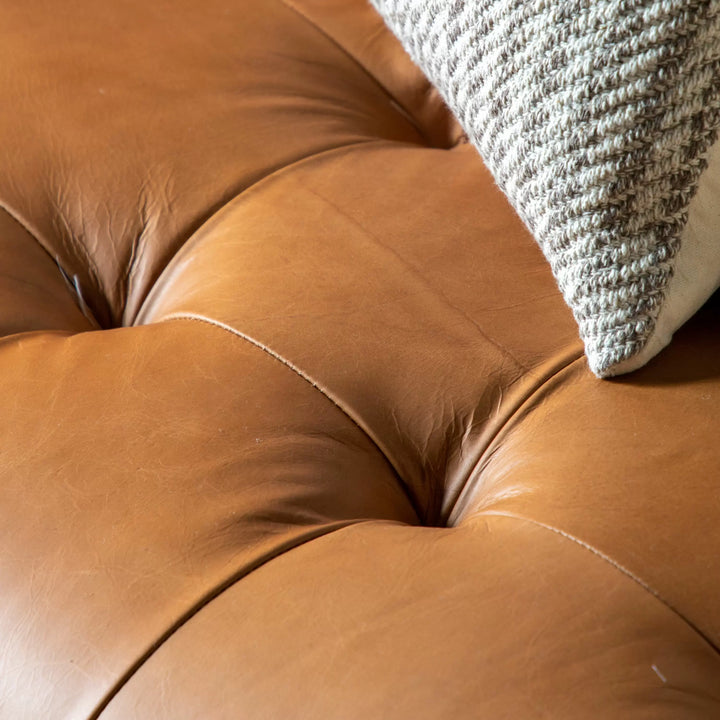 Ecclestone Brown Leather Sofa