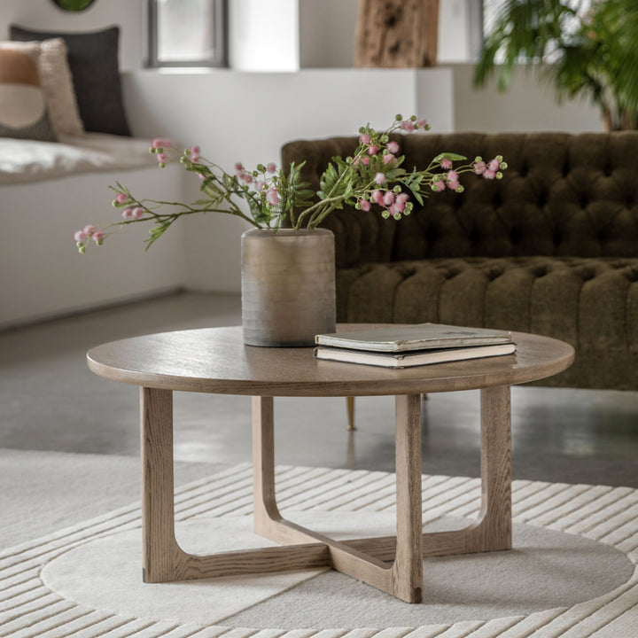 Craft Round Coffee Table | Smoked