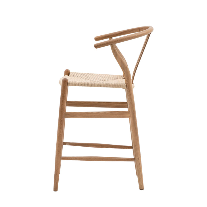 Wishbone Natural Bar Stool 2pk