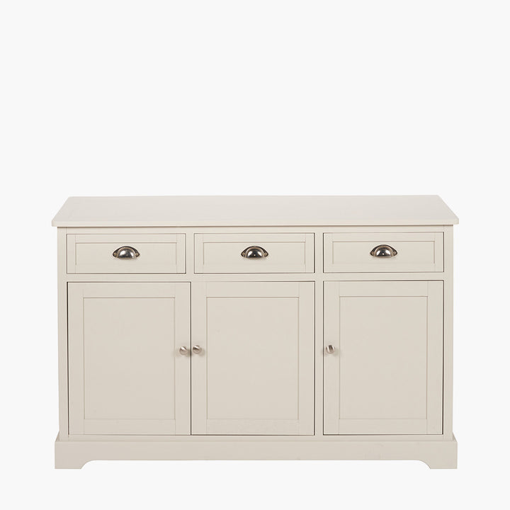 Croft Linen Pine Wood 3 Door 3 Drawer Unit