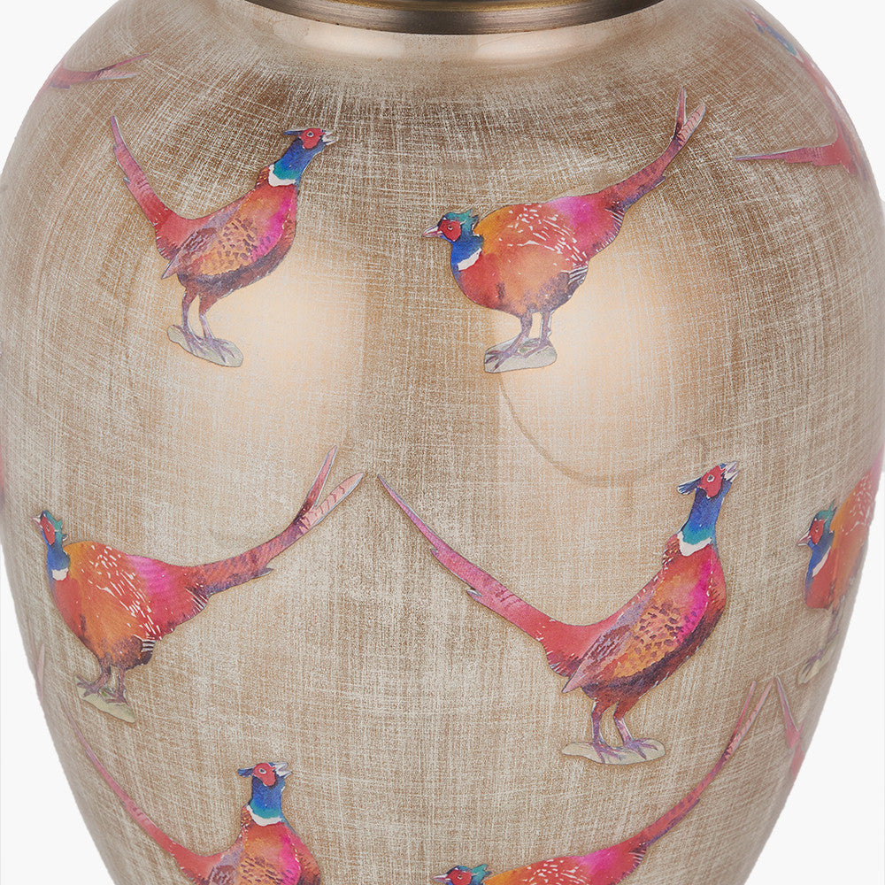 Pheasant Medium Glass Table Lamp Base
