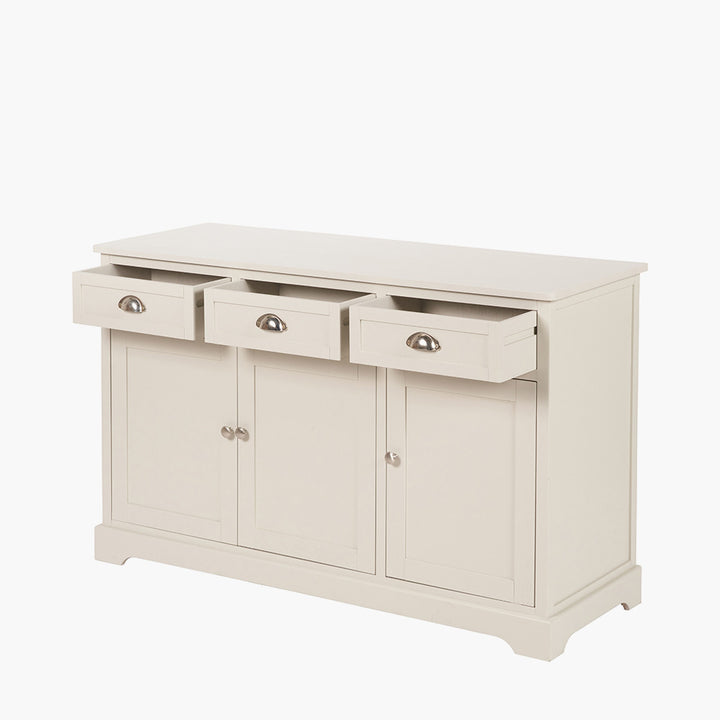 Croft Linen Pine Wood 3 Door 3 Drawer Unit