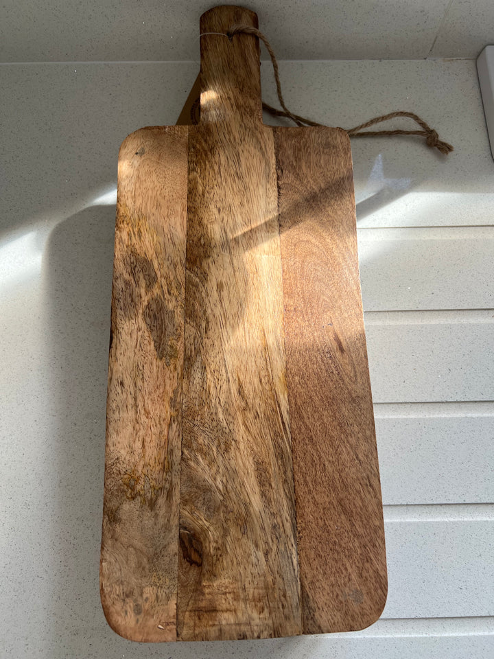 Mango Wood Rustic Decor Board 38cm