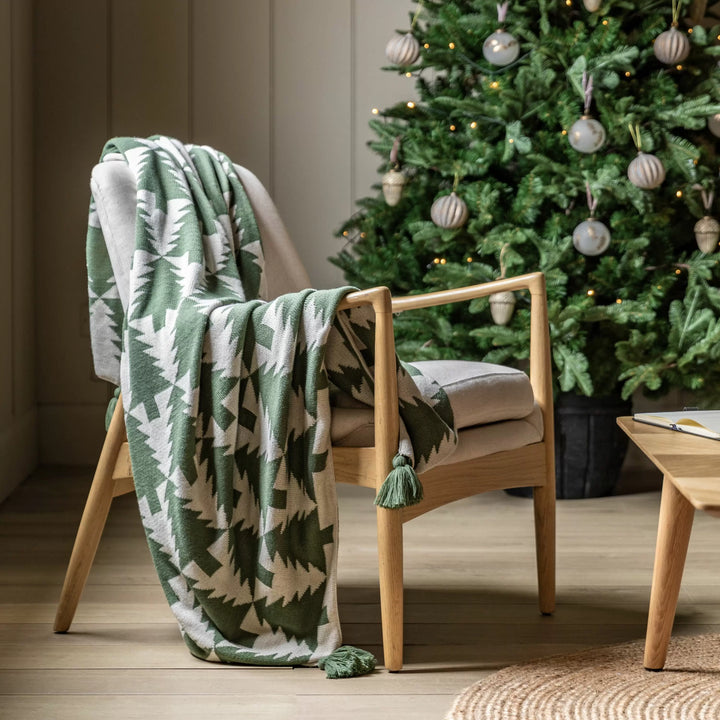 Woodland Forest Knitted Tree Throw