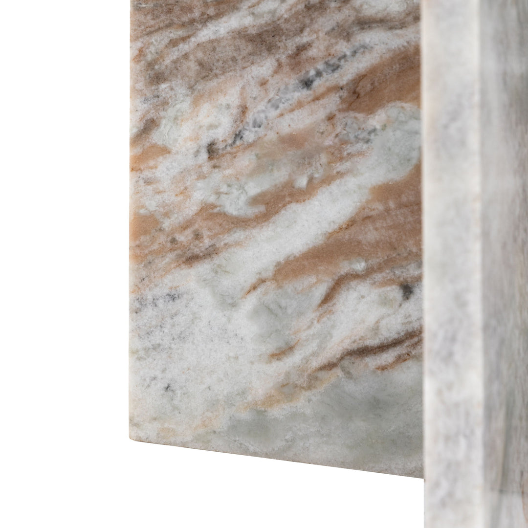 Amalfi Natural Marble Side Table