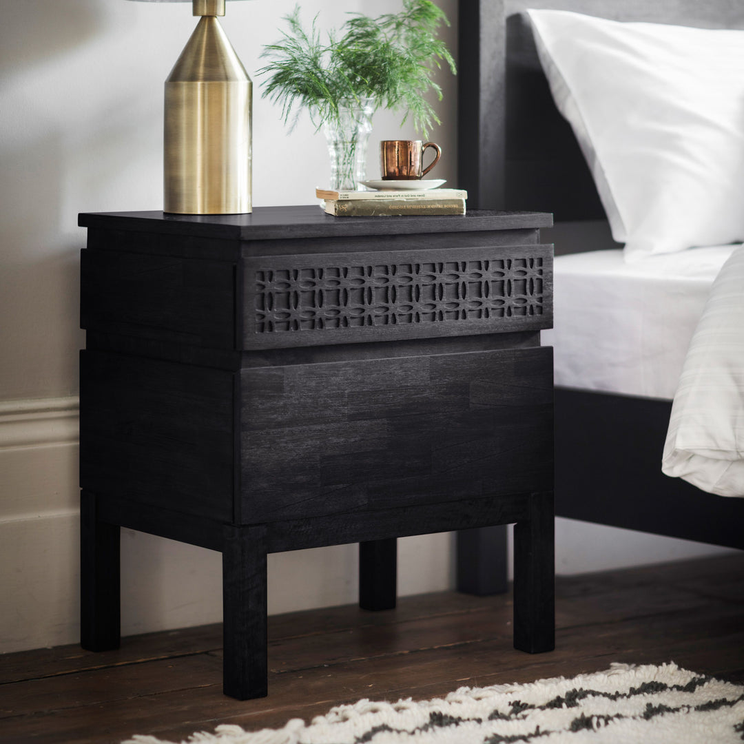 Boho Bedside 2 Drawer Chest