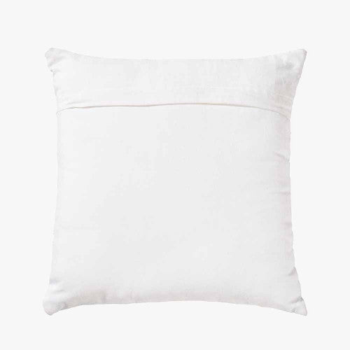 Indoor Outdoor Terracotta and White Braid Design Scatter Cushion