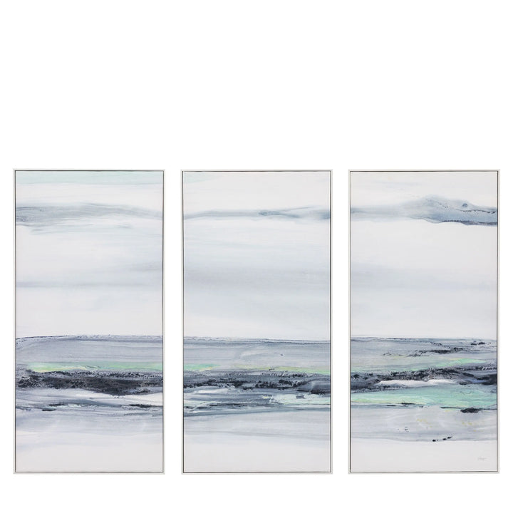 Calm View Framed Canvas Set of 3