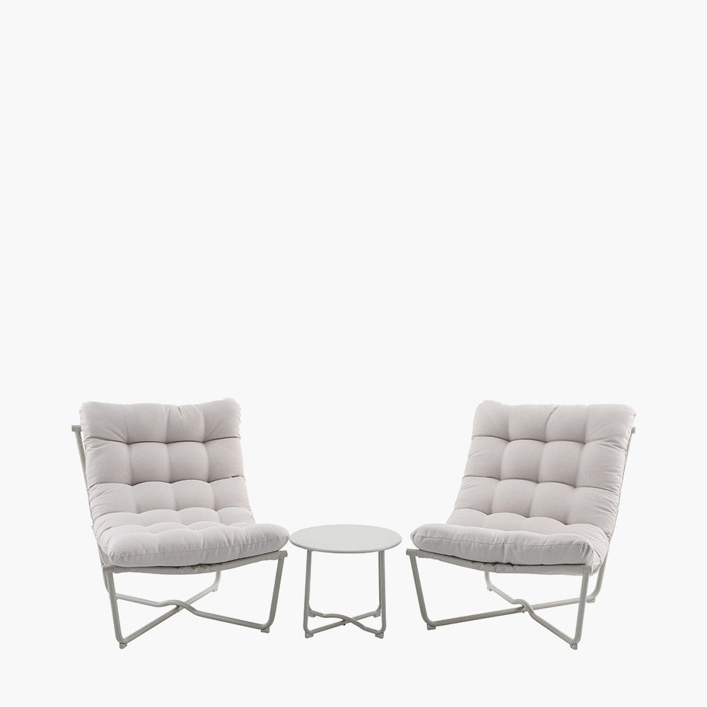 Clermont Putty Outdoor Lounging Set
