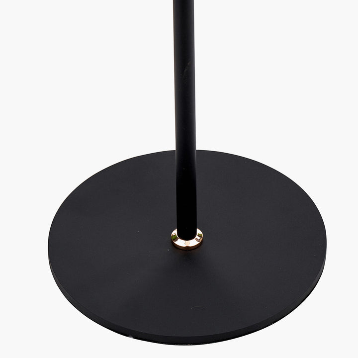 Xena Black and Rose Gold Metal LED Floor Lamp