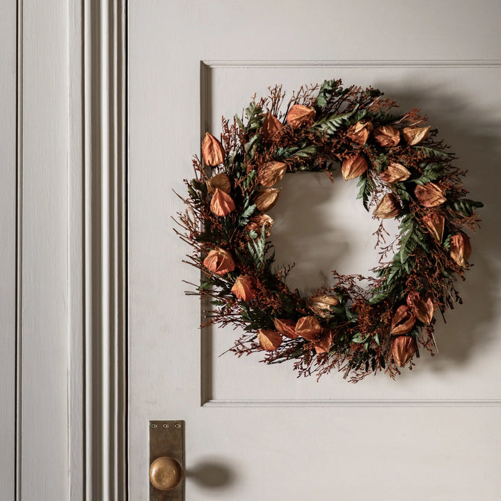Dry Flower Wreath Rust 46cm
