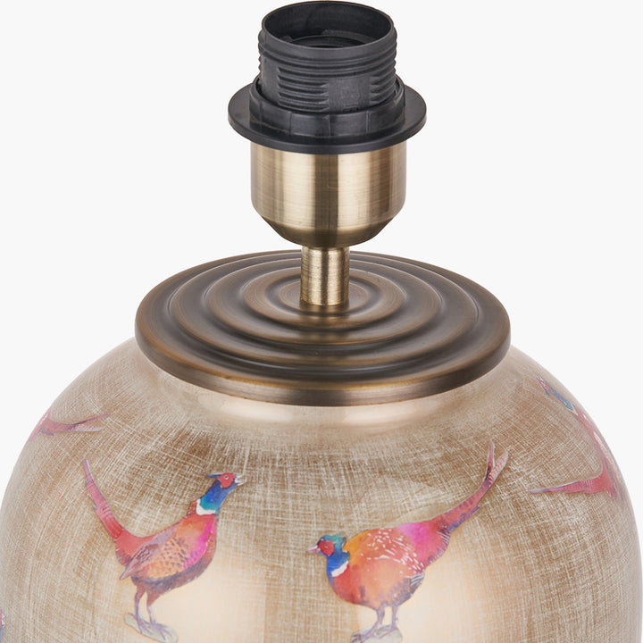 Pheasant Medium Glass Table Lamp Base