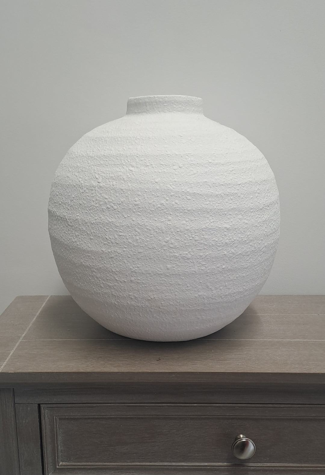 Kylie White matt vase