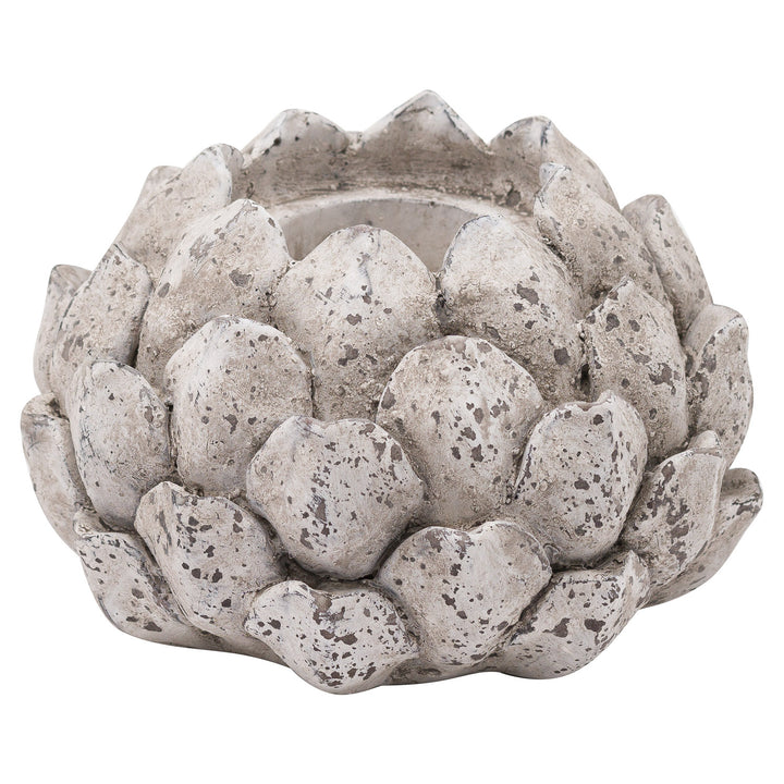 Stone Effect Artichoke Tea Light Holder