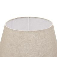 Delaney Natural Wash Spindle Lamp With Linen Shade