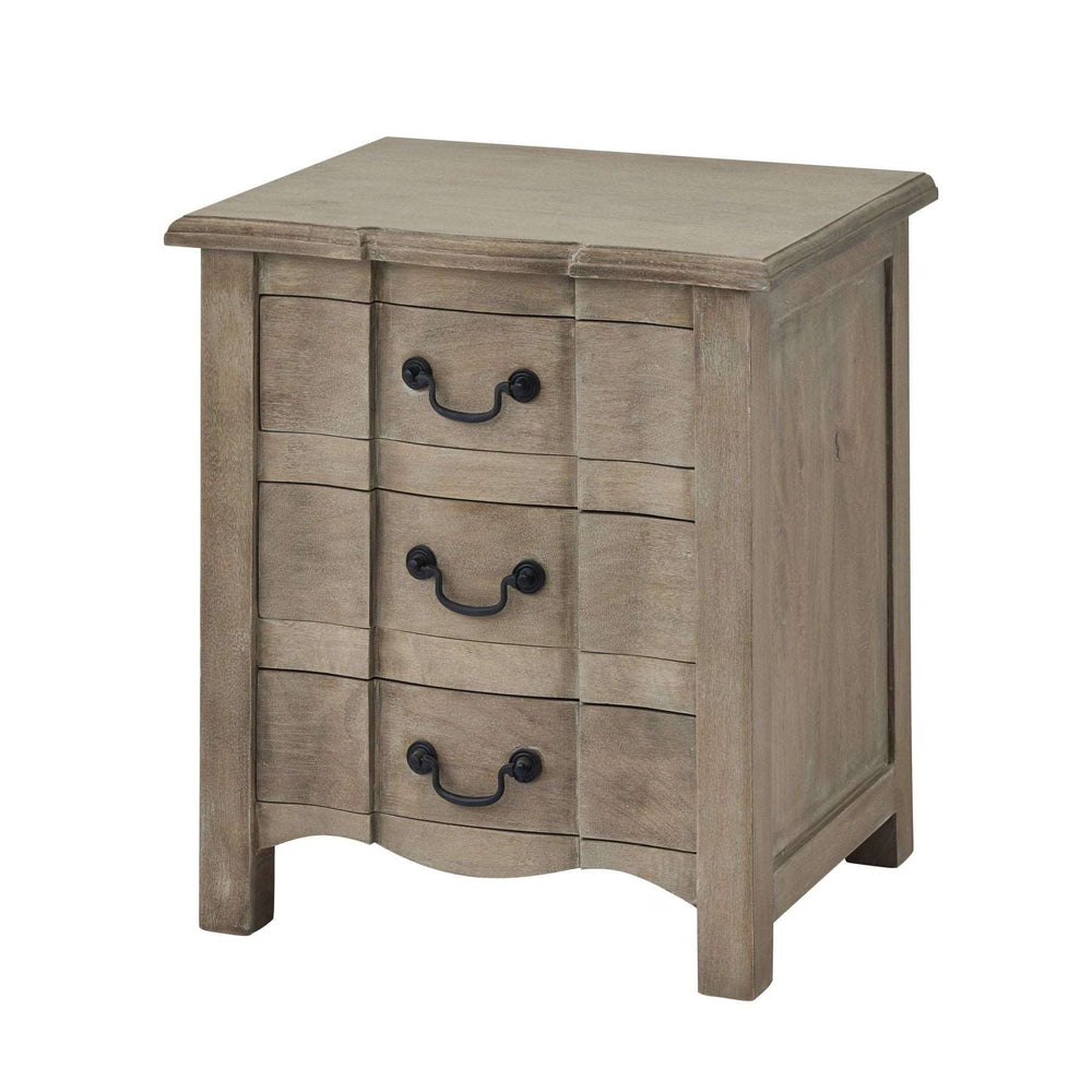 Bordeaux Collection 3 Drawer Bedside Table