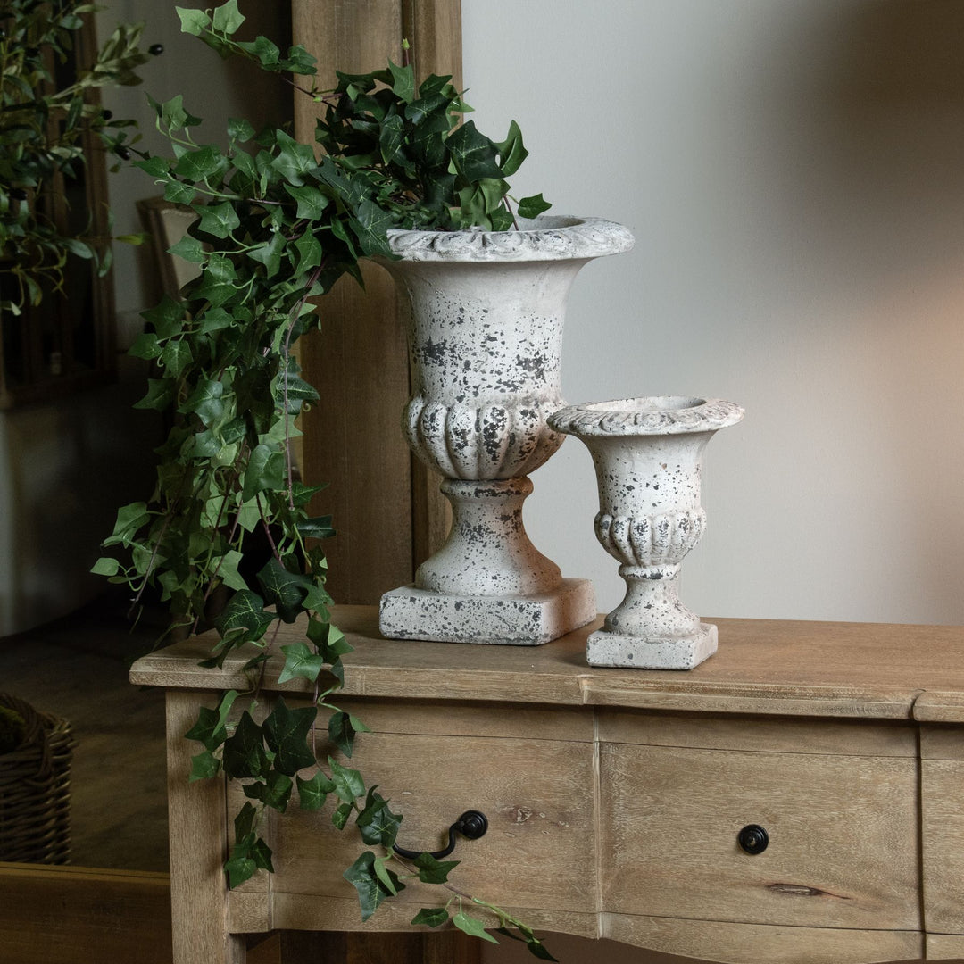 Rustic Stone Ceramic Urn