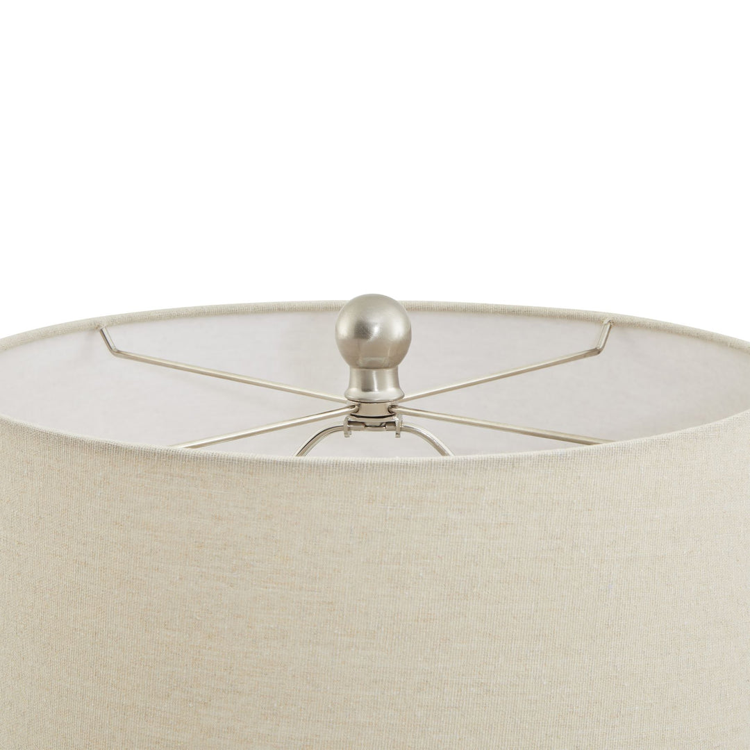 *Outlet* Lattice Ceramic Table Lamp With Linen Shade