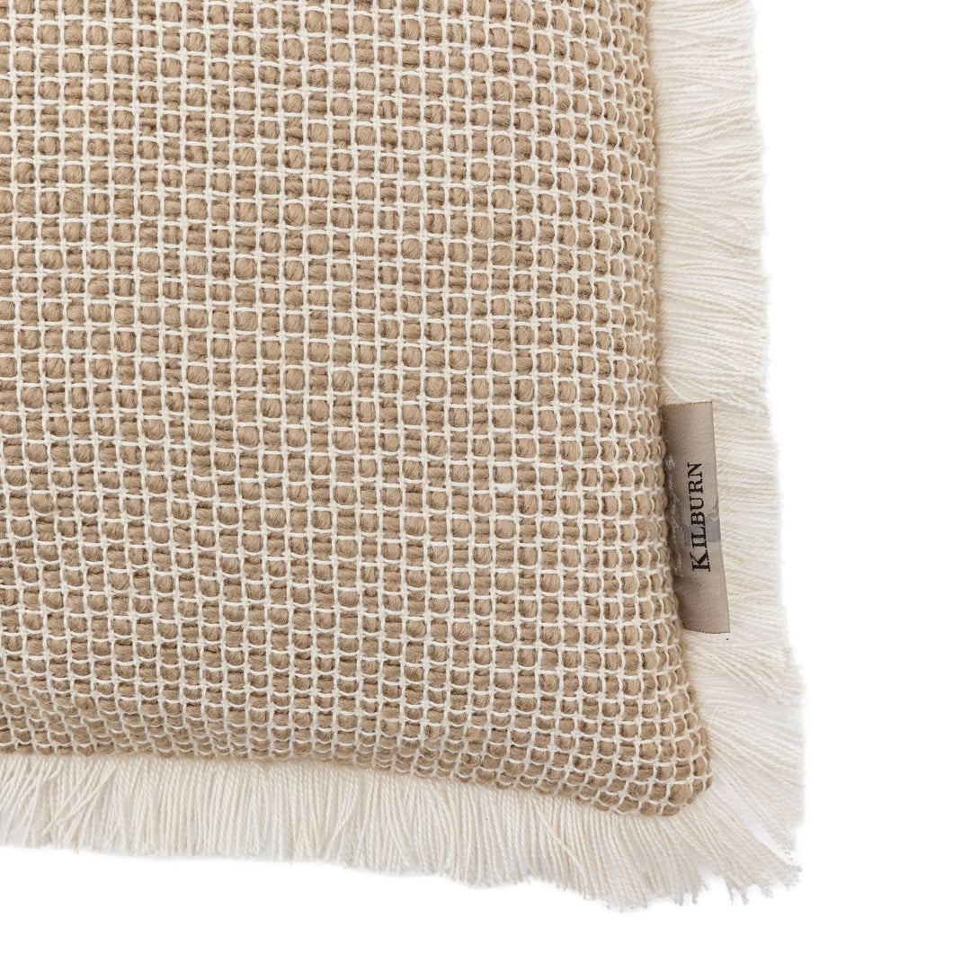 Saffron Neutral Woven Cushion