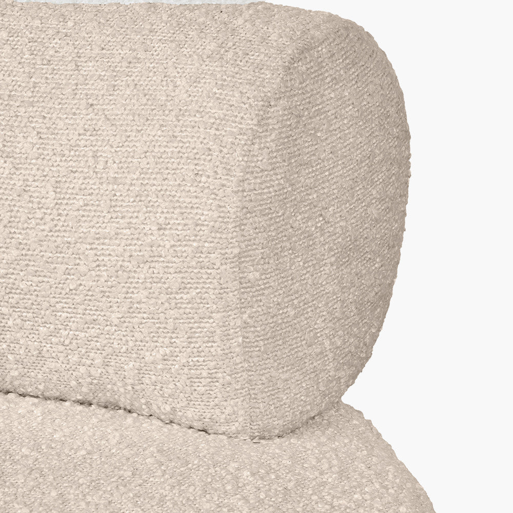 Assisi Taupe Teddy Fabric Modern Occasional Chair