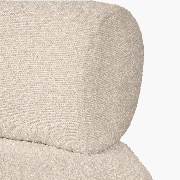 Assisi Taupe Teddy Fabric Modern Occasional Chair