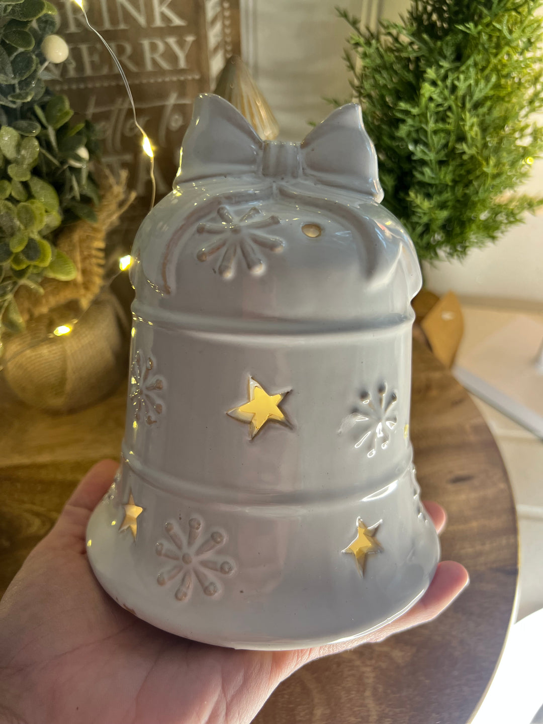 LED Bell Ornament 15cm
