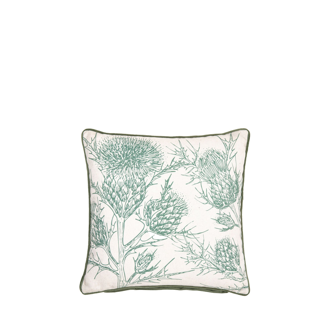 Thistle Cushion Cover Olive 45x45