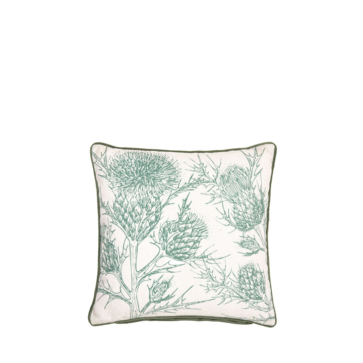 Thistle Cushion Cover Olive 45x45