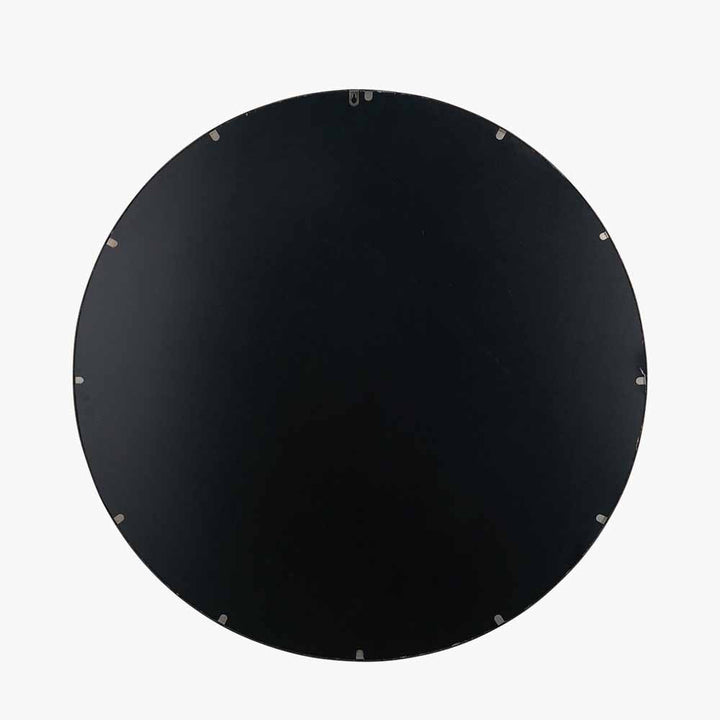 Antique Bronze Metal Round Wall Mirror